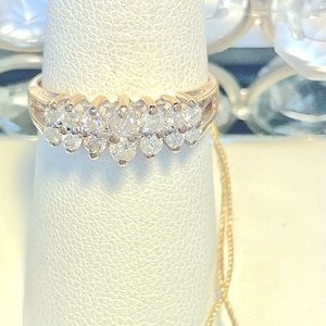 14K ANNIVERSARY BAND .75tcw YELLOW GOLD (Reg$2499)